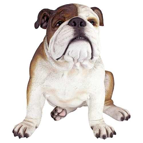 Figura Decorativa Bulldog Ingles en Resina